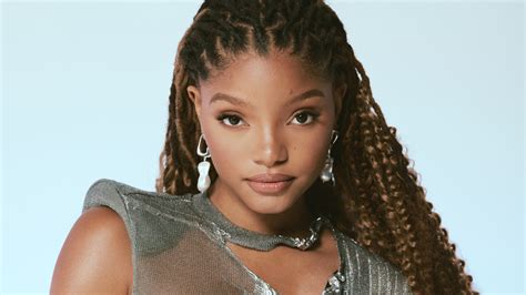 halle bailey sexy|Halle Bailey has Little Mermaid moment in bikini for 23rd birthday